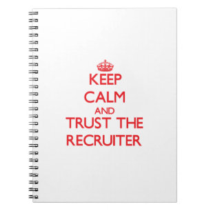 Carnet Gardez le calme et faites confiance au recruteur