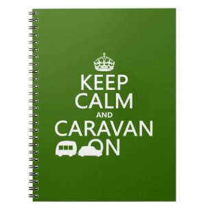 Carnet Gardez le calme et la caravane sur (les couleurs