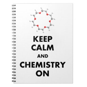 Carnet Gardez le calme et la chimie dessus