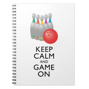 Carnet GARDEZ LE CALME ET LE JEU SUR - Bowling