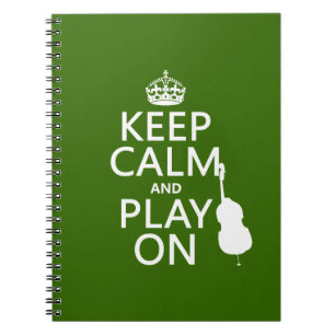Carnet Gardez le calme et le jeu sur (violoncelle) (toute