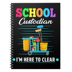 Carnet Gardien de l'école Nettoyage Janitor Gardien