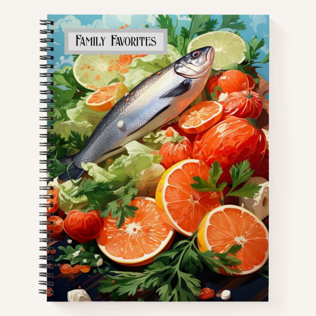 Carnet Gardien de recettes de frites de la famille (Devant)