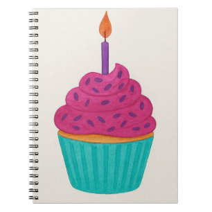 Carnet Gâteau en aquarelle