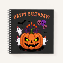 Carnet Gâteau et Fantômes Citrouilles éffrayant Halloween