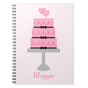 Carnet Gâteau rose