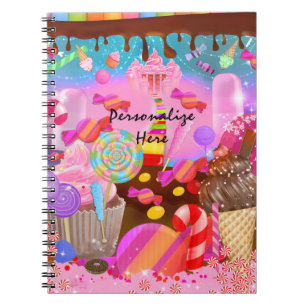 Carnet Gâteaux Fantasy Candy Land & thème de bonbons sucr