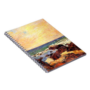 Carnet Gauguin - Roches et Mer, 1886, peinture