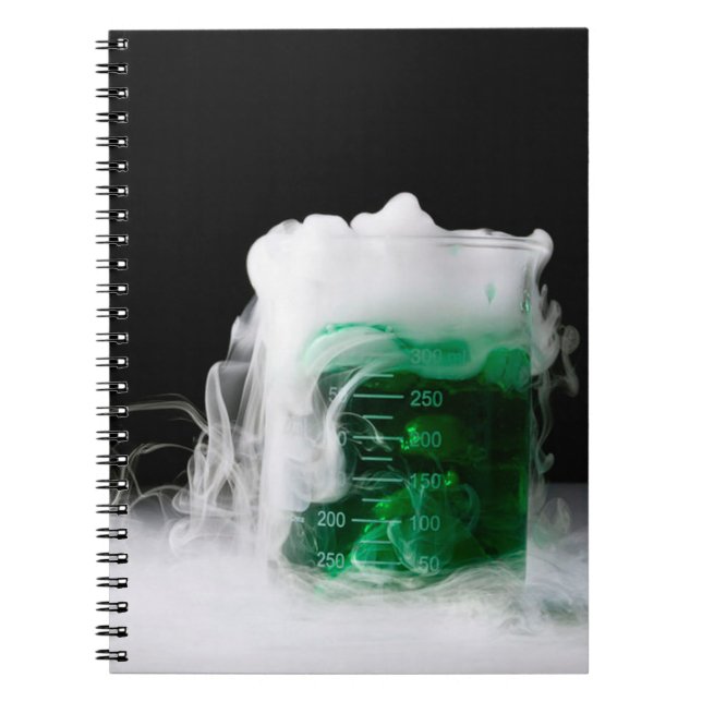 Carnet Gaz de bécher à fluide vert (Devant)