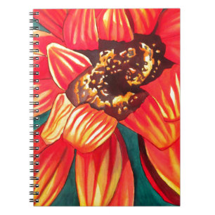 Carnet Gazania fleur du désert art par Sacha Grossel