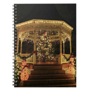 Carnet Gazebo habillé pour Noël