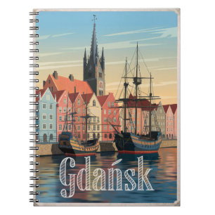 Carnet Gdansk Pologne vintage