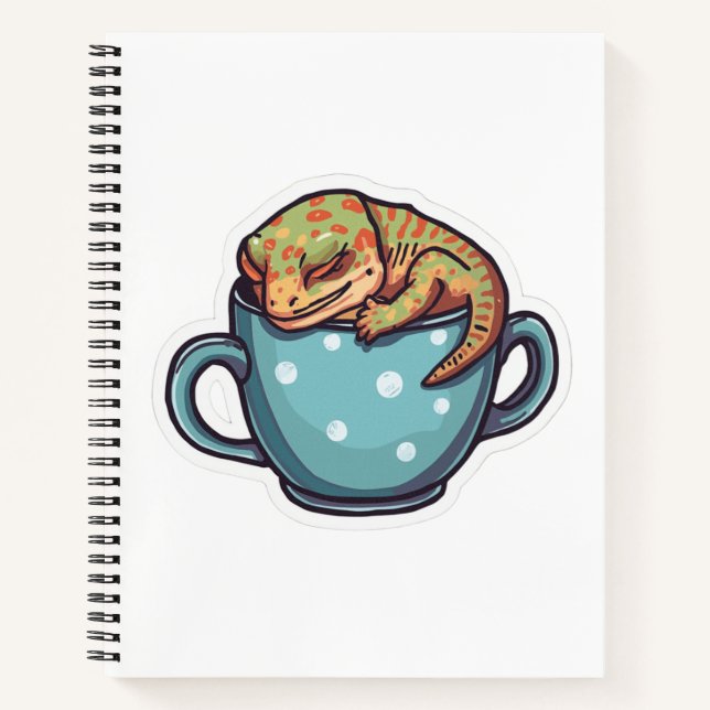 Carnet Gecko endormi (Devant)