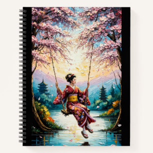 Carnet Geisha on a Swing