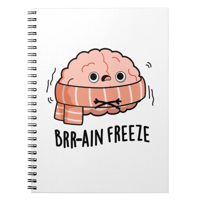 Carnet Gèle Cérébral Blague Anatomie Biologie Pun (Devant)