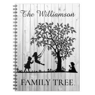 Carnet Généalogie personnalisée Arbre de famille Vintage