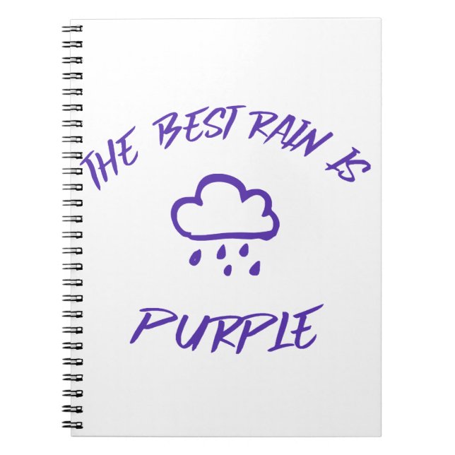 Carnet GenX La meilleure pluie est violette (Devant)