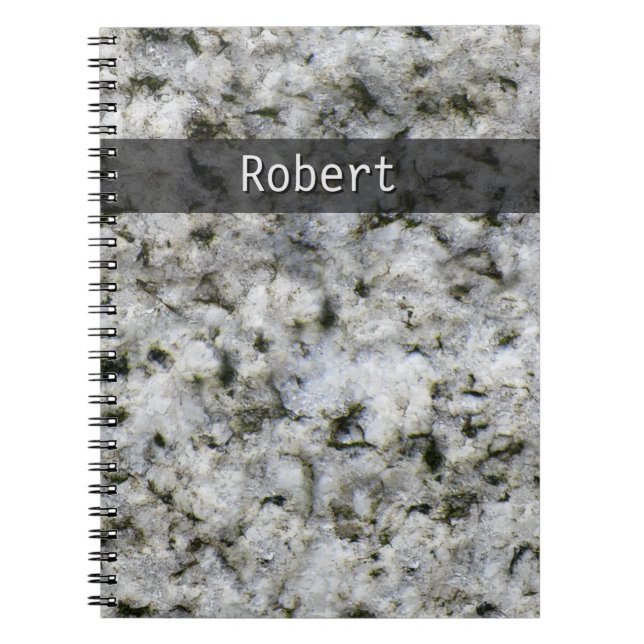Carnet Géologie White Granite Rock Texture n'importe quel (Devant)