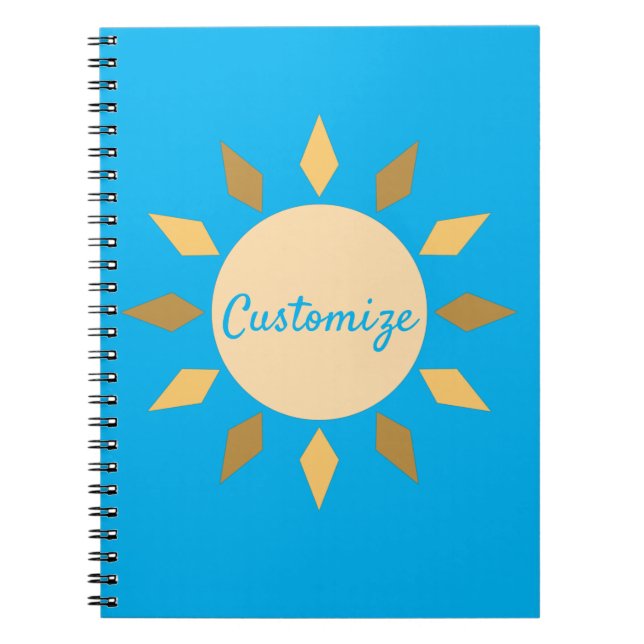 Carnet Geometric Sun Circle Thunder_Cove (Devant)