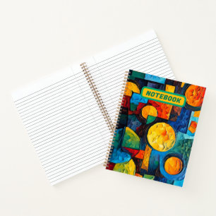 Carnet Géométrie de Rêves Vibrants – Art Abstrait Moderne