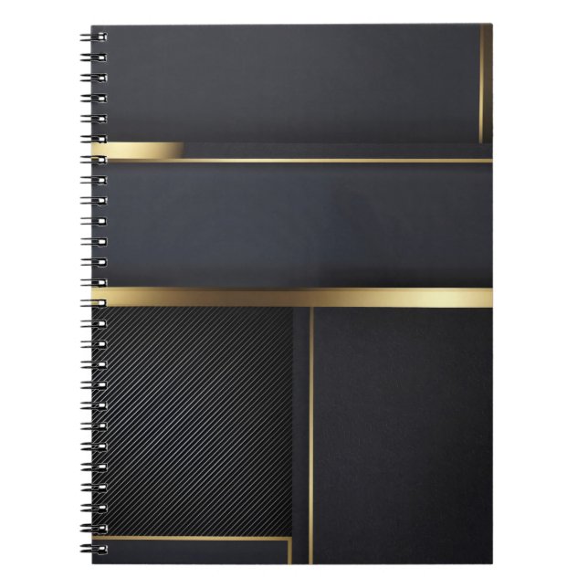 Carnet Géométrie Luxueuse Dorée (Devant)