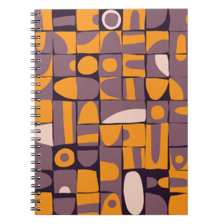 Carnet Géométrique à faible pente : Motif de formes Vinta