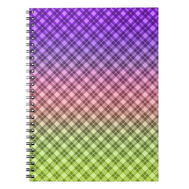 Carnet Géométrique, dégradé, Ombre (Devant)