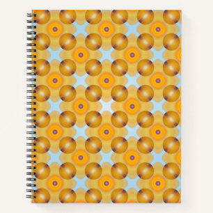 Carnet Géométrique jaune inhabituel