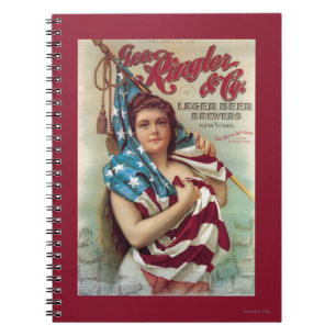 Carnet George Ringler et affiche de bière de Cie.