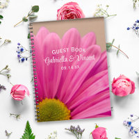 Gerber Daisy rose sur Tan Mariage