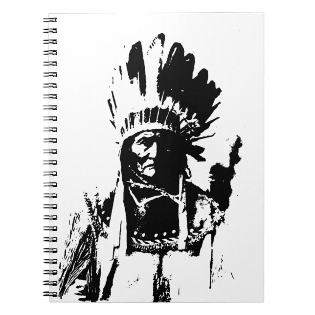 Carnet Geronimo noir et blanc (Devant)