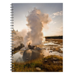Carnet Geyser de rebord, bassin de geyser de Norris