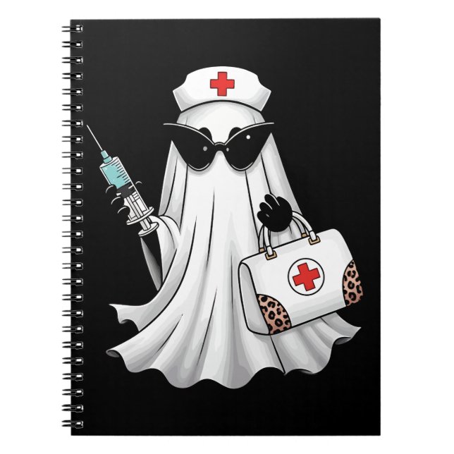 Carnet Ghost Nurse Halloween (Devant)
