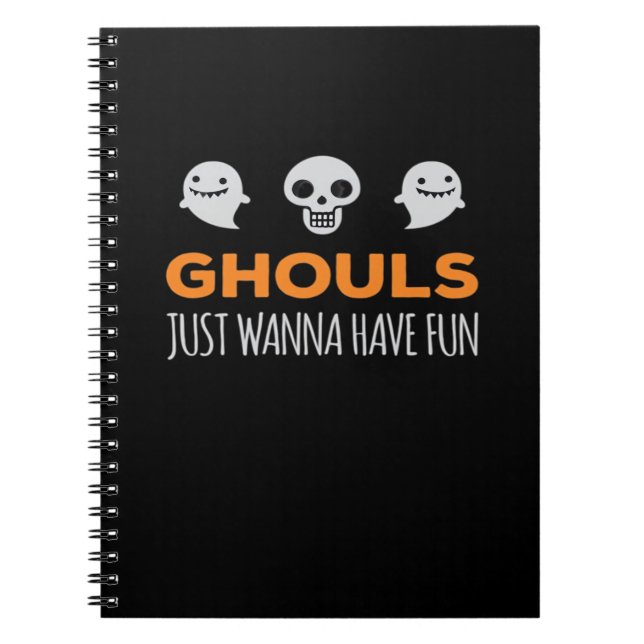 Carnet Ghouls veut juste s'amuser Automne esthétique (Devant)