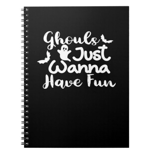 Carnet Ghouls veut juste s'amuser Halloween style Sloth (Devant)