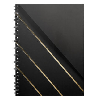 Carnet Gilded Alignment — Minimalist Black & Gold