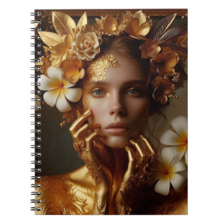 Carnet Gilded Pre-Raphaelite Woman 3