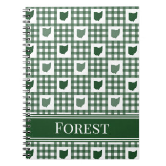 Carnet Gingham Vert de l'Ohio