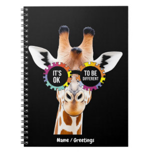 Carnet Girafe de sensibilisation à l'autisme C'est OK d'ê