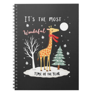 Carnet Girafe Drôle La Plus Merveilleuse Période Noël T-