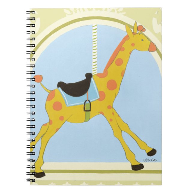 Carnet Giraffe de carrousel par Juin Erica Vess (Devant)
