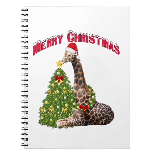 Carnet Giraffe de Noël (Devant)