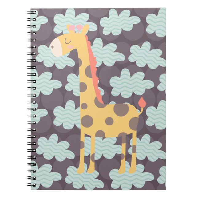 Carnet Giraffe et nuages (Devant)