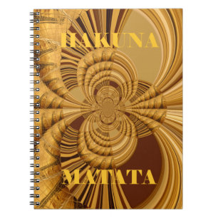 Carnet Giraffe Safari Hakuna Matata tissé souvenir art
