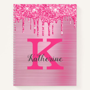 Carnet Girly Rose Parties scintillant Drivers Chic Glam M