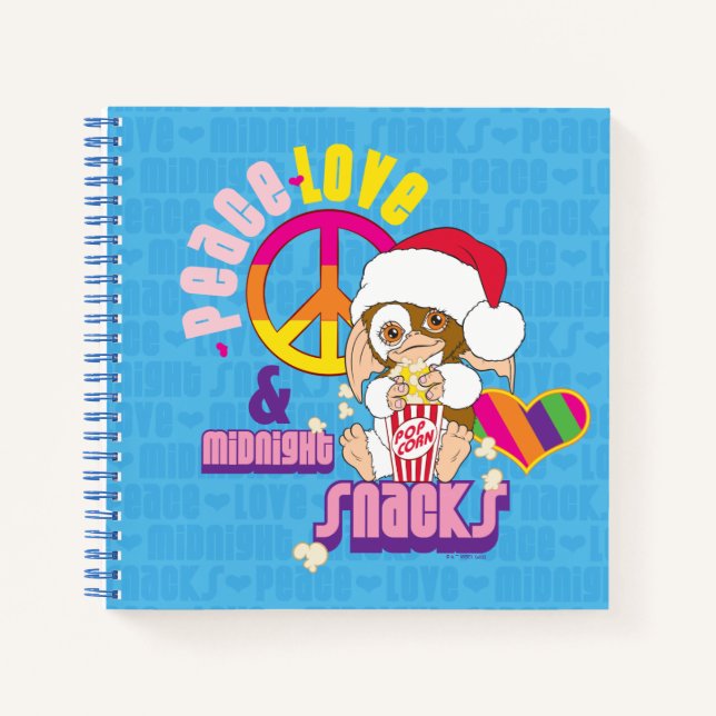Carnet Gizmo | Peace Love & Midnight Snacks (Devant)