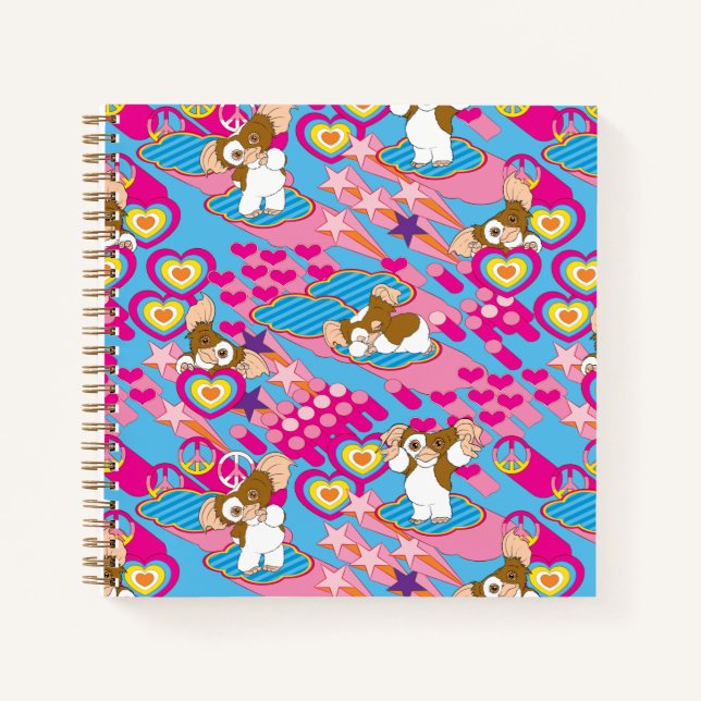 Carnet Gizmo | Pink Peace & Love Motif (Devant)