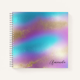 Carnet Glam arc-en-ciel Iridescendant