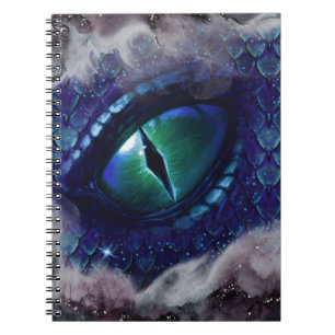 Carnet Glam Ink Gothic Blue Medieval Dragon