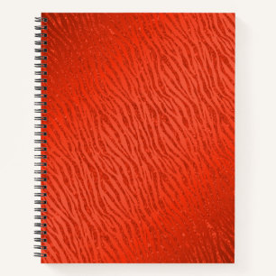 Carnet Glam poster de animal Parties scintillant rouge